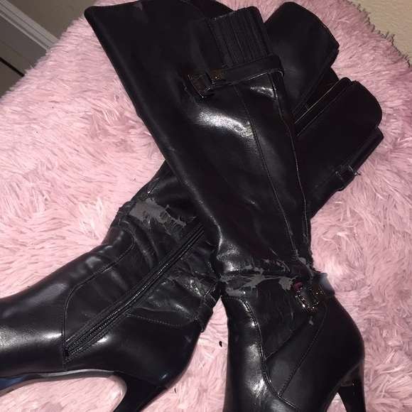 Guess platform 4 in heel boot very distressed - Picture 10 of 16